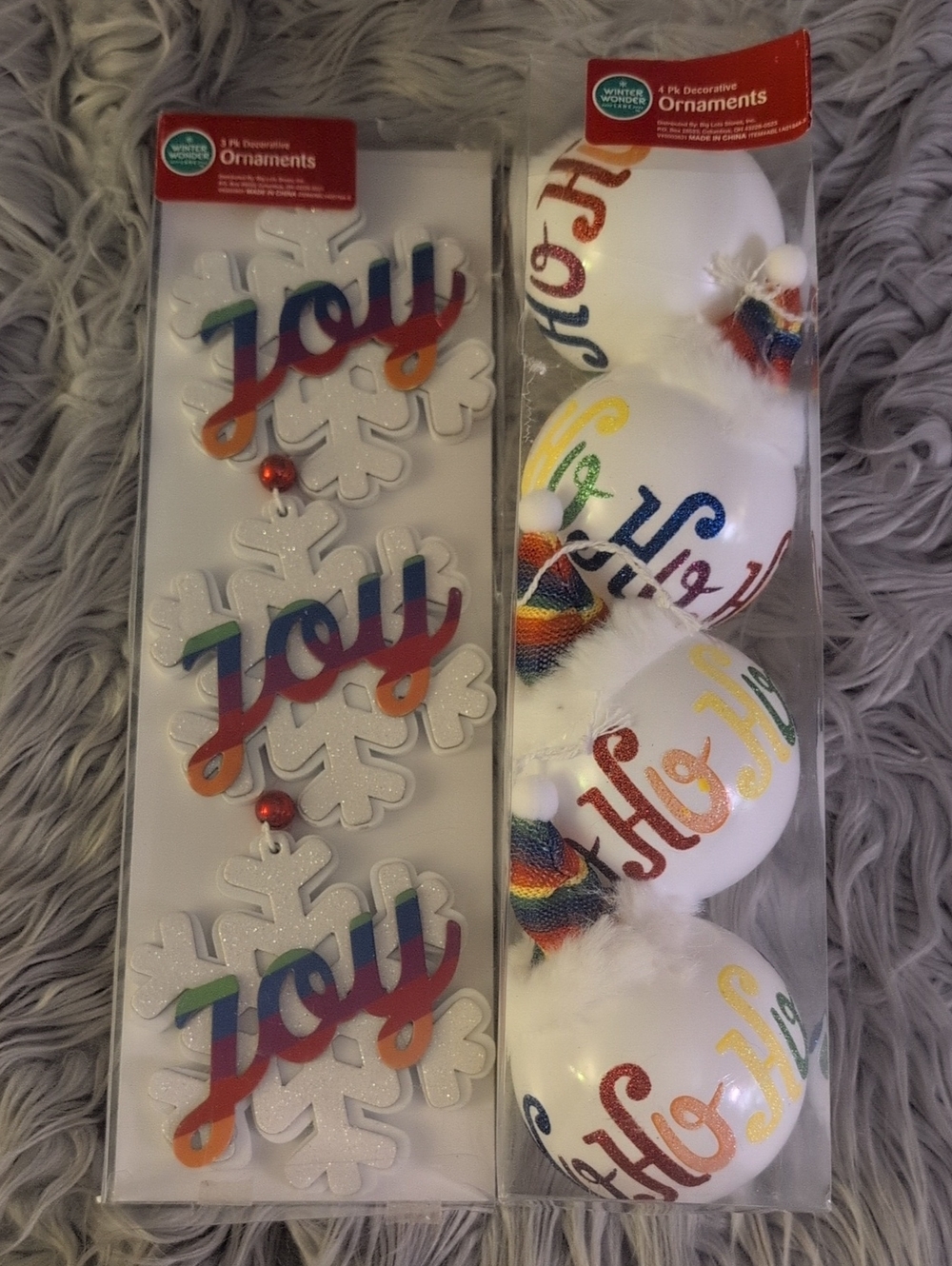 NWT X-Mas Rainbow Bulbs